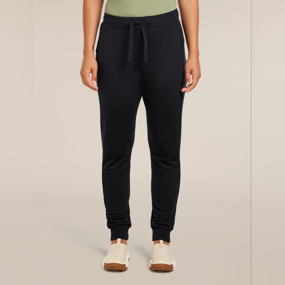 Icebreaker Women's Black Merino Wool Crush Sweatpant Joggers XS